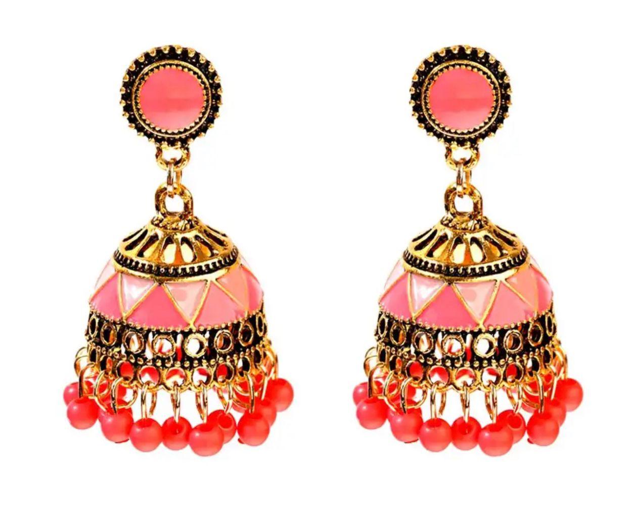 Hawa Earrings (Pink)