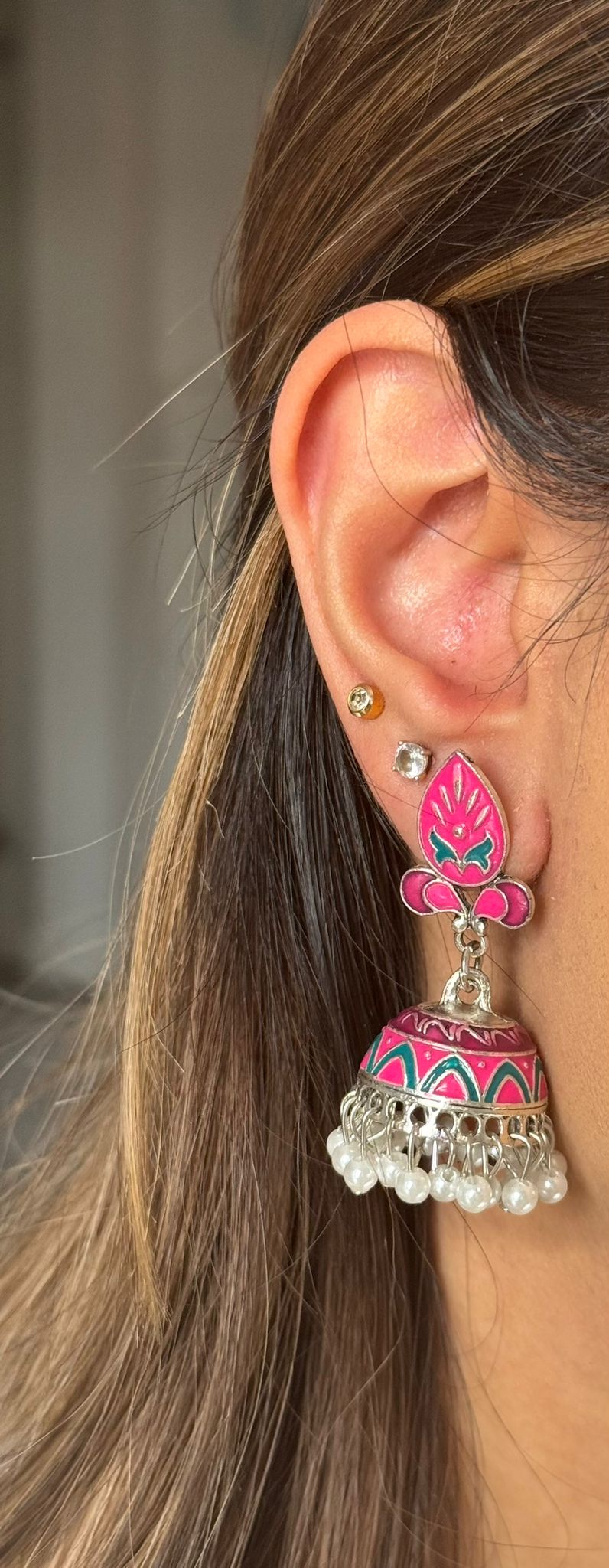 Ezah Earrings Pink