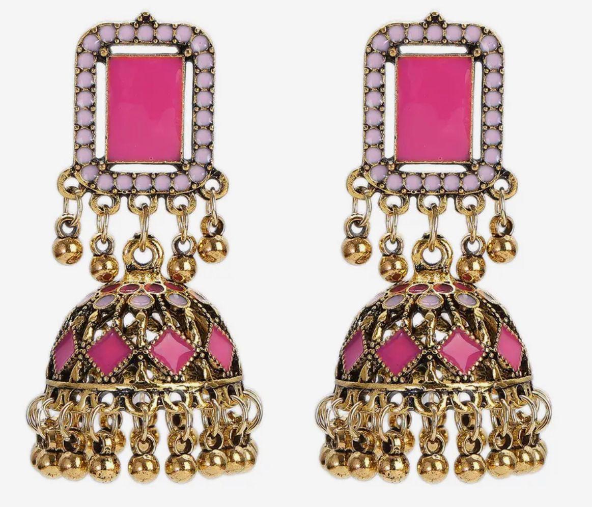 Mesha Earrings (Pink)