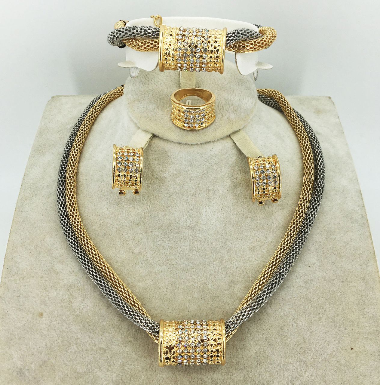 Twisted Allure Gold & Silver Set